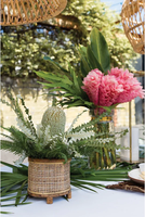 Vente en gros Nouveau design Jardinière en rotin Jardinières naturelles Jardinières Cadeaux Jardinière en osier Porte-pot du Vietnam