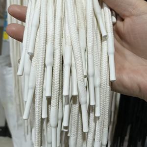Custom Rope <b>Braided</b> <b>Cord</b> Draw Cords for Hoodie Cotton Silicone Twisted Dipped End Draw <b>Cord</b> Waterproof Garment - Product Image 2