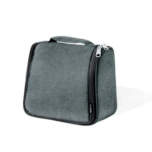 Beauty Case Sostenibile in RPET, Borsa per Toilette Ecologica con Accessori Pratici - Product Image 1
