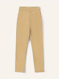 Pantalones de Oficina para Mujer, a la Moda, de Manga Larga, Color Sólido, Tejido, Cintura Alta, Ecológicos, Largos hasta el Tobillo - Product Image 2