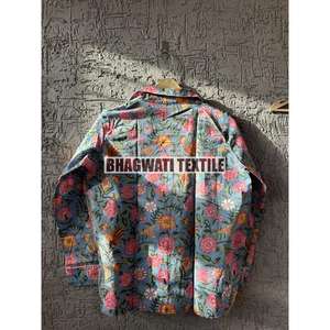 ชุดนอนผู้หญิงผ้าฝ้ายพิมพ์ลายดอกไม้, ชุดนอนผ้าฝ้ายเนื้อนุ่มใส่สบายเหมาะสำหรับใส่ในฤดูร้อน - Product Image 5