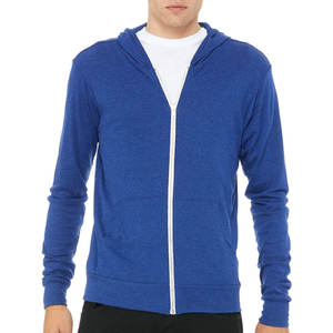 Bella Canvas Unisexe 100% Coton Sweat à capuche imprimé bouffant Long Pull Poche Hiver Full-Zip Léger Tricoté Stonewashed - Product Image 4