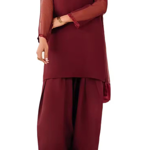 Venta caliente precio bajo Farsi Shalwar para mujeres MOQ bajo transpirable Farsi Shalwar boda y fiesta desgaste - Product Image 2