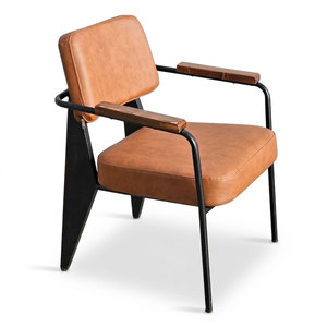 Sofá con cojín multicolor y reposabrazos de madera, un asiento tapizado de forma cuadrada, muebles para el hogar GSD68028 - Product Image 1