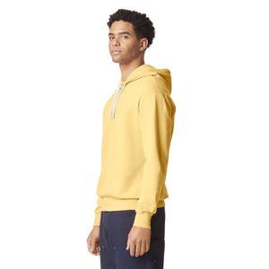 Col arrondi sport hommes personnalisé à manches longues sweats pull impression plaine sweats à capuche - Product Image 3