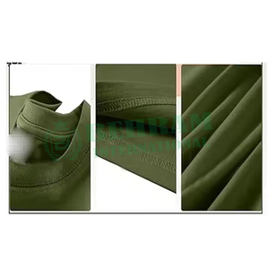 Custom Wholesales Men's Drop Shoulder T-<b>shirt</b> French Terry Heavyweight 360gsm <b>100</b>% <b>Polyester</b> Regular Fit Cropped Eco-Friendly - Product Image 4