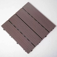 Vente en gros de carreaux de terrasse en WPC classiques et modernes, étanches à l'humidité pour terrasse en teck pour patio extérieur, bricolage en relief