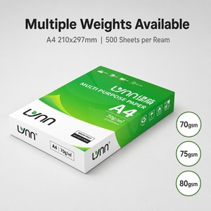 Carta per fotocopie multiuso <span class=keywords><strong>A4</strong></span> 70 g/m², carta da stampa 210 x 297 mm, <span class=keywords><strong>fogli</strong></span> per <span class=keywords><strong>stampante</strong></span> da ufficio - Product Image 3
