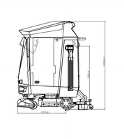 Vente chaude service commercial nettoyage des sols Mopping AGV robot Entrepôt AWG50
