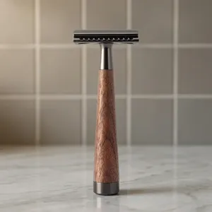 Wood Handle Double Edge Safety <b>Razor</b> Professional for <b>Men</b> Barber Shop Use Body Bikini Personal Care - Product Image 1