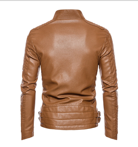 Veste en cuir pour hommes Veste universitaire en cuir à la mode personnalisée OEM Veste en cuir de moto grande taille 2026 - Product Image 2
