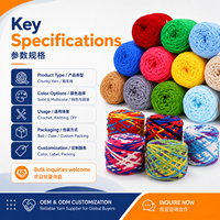 Fil chenille super doux et épais teint, 100 % polyester, anti-boulochage, pelote de fil glacé pour couverture au crochet DIY et amigurumi