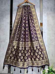 Premium pure georgette <b>dupatta</b> hand embroidery work ethnic wedding party wear women <b>scarf</b> wholesale oem supplier india - Product Image 6