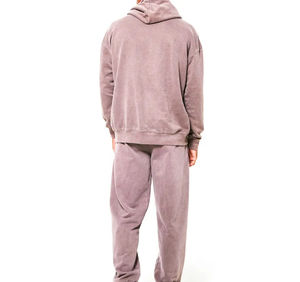 Vêtement pour adulte, haut de survêtement pour homme, lavage à l'acide, tendance, anti-rides, haute qualité, prix bas, survêtement pour homme lavage à l'acide, sur mesure - Product Image 4