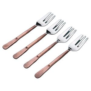 Ensemble de fourchettes en métal de qualité supérieure couverts en acier inoxydable pour restaurants et hôtels élégant poignée brune argenterie à manger fait à la main - Product Image 5