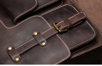 Bolso Bandolera de Cuero para Hombre, Estilo Vintage, Pequeño, Informal, con Bolsillo para Teléfono, de Alta Calidad y Duradero
