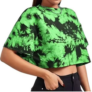 เสื้อยืดครอปของผู้หญิงเสื้อครอปผ้าฝ้าย100% 220gsm สตรีทแวร์ออกแบบได้เองพิมพ์ลายกราฟิก - Product Image 5