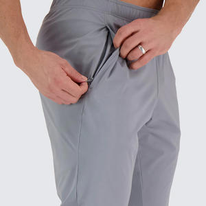 กางเกงออกกำลังกายเอวสูงของผู้ชายกางเกงออกกำลังกายผ้าฝ้าย100% - Product Image 3