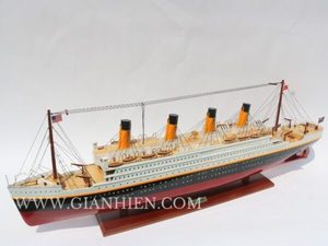 Gia Nhien Fabricant Conception personnalisée quantité minimale de commande bas RMS Titanic MODÈLE DE BATEAU EN BOIS-MODÈLE DE BATEAU EN BOIS DE HAUTE QUALITÉ Fait à la main - Product Image 4