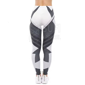 Leggings pour femmes en maille respirante à taille haute sans couture avec logo personnalisé pour l'entraînement - Meilleure vente - Product Image 3