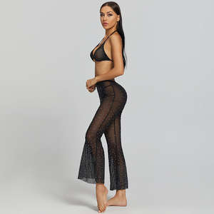 Trajes de club de baile para mujer, monos sin espalda a la moda, monos de fiesta con escote en V profundo, monos de noche - Product Image 5