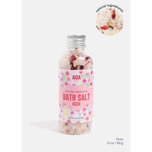 Sel de bain AOA Studio - Sel d'Epsom de l'Himalaya à la rose, lait de jasmin, lavande, miel, beurre de karité, minéraux naturels, corps, herbes compatibles - Product Image 2