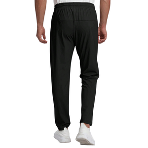 Mens Mid Flat Lightweight Quick Dry Track Jogger Pants <b>Stretch</b> Elastic Drawstring Sports Running Training Casual Active Wear - Product Image 2