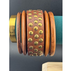 Authentic Artisan Crafted Waterproof Wooden Bangles Jewelry Natural Wood Women Traditional Fashion Collection Custom Colors - Product Image 2