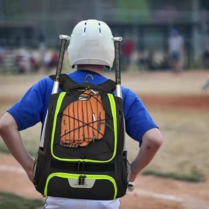 Nueva bolsa de béisbol logotipo personalizado bajo MOQ deportes profesional al por mayor Softball Bat mochila paquete con compartimento para zapatos - Product Image 6