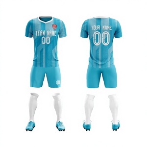 Maillots de football pour femmes, kit d'entraînement, noms d'équipe personnalisés, motif à pois, lettres, 100 % polyester, séchage rapide, col en V, manches courtes - Product Image 1