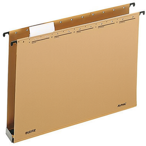 Leitz ALPHA DIN <b>A4</b> Hanging File <b>Folder</b> Holder 100% Recycled Natural Brown Cartboard - Product Image 3