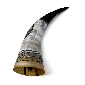 Faizacrat 100% Pulido 16-20 Pulgadas Cuernos de Buey/Vaca Cuernos de Beber Vikingo de Alta Calidad a Precios - Product Image 3