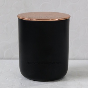 โหลเทียนสีดำและสีขาวภาชนะโลหะสีใดๆสำหรับทำเทียนขวดโหลสำหรับเทียนหอม - Product Image 3