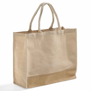 Sacs fourre-tout en jute recyclé de haute qualité avec poignées en cuir élégantes Textiles en toile de jute Prix de gros disponible - Product Image 5