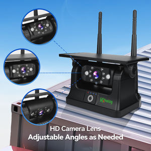 Caméra <span class=keywords><strong>de</strong></span> <span class=keywords><strong>recul</strong></span> WiFi AHD HD alimentée par énergie solaire, étanche, pour bus, camion, camping-car, voiture, compatible avec les téléphones IOS et Android - Product Image 3