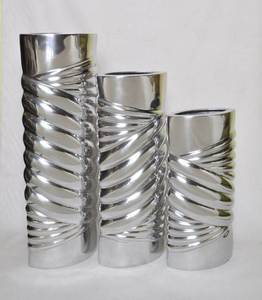 Martelé Design De Mariage Décor En Métal Vase En Aluminium Coulé Fleur Pièce Maîtresse Doué Élégant Lieu De Mariage Accessoire - Product Image 6