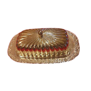 Plato de mantequilla de cobre de diseño Simple, forma y tamaño personalizados, vajilla, plato de mantequilla de fabricación en artes caseras - Product Image 2