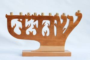 Porte-bougie décoratif en bois, menorah fantaisie, décoration de Noël, centre de table de mariage, chandelier, décoration de table pour la maison - Product Image 3