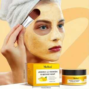 Masque facial au curcuma et à la vitamine C, masque nettoyant en profondeur et masque de boue pour le visage - Product Image 3