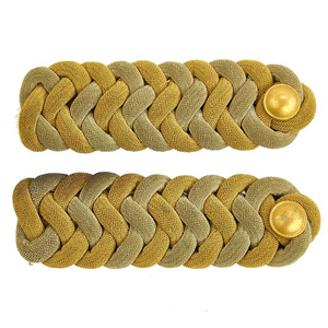 Tablero de hombro de alambre dorado y plateado Charreteras Accesorios uniformes Tableros de hombro retorcidos - Product Image 3