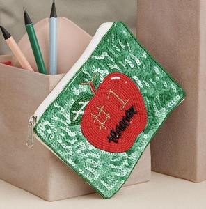 Handmade Seed <b>Beads</b> Embroidery Coin Pouch For Women Custom Design Trendy Beaded Coin Purse With Seed <b>Beads</b> Custom Logo - Product Image 5