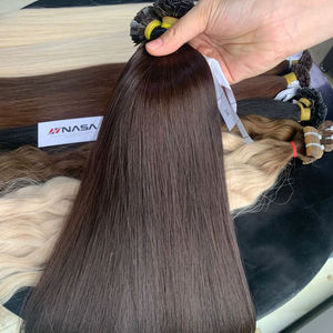 Vente en gros de pointe plate chaude de toutes les couleurs Extension de cheveux humains vietnamiens Qualité brute Prix 60cm Super Premium - Product Image 3