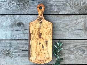 Tabla de queso de madera de olivo, mini Tabla de servir de madera de olivo - Product Image 4