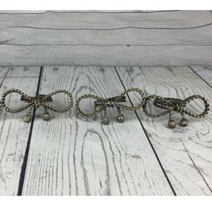 Rond de serviette noeud en fer et or pour mariages, décoration de table pour dîner de Noël et fête, meilleure vente - Product Image 2