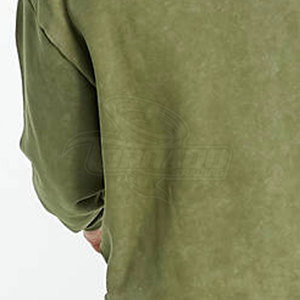 Haute qualité lavage à l'acide hommes col rond sweat solide impression motif hiver tissu plaine teint Technique sur mesure OEM sweats à capuche - Product Image 6