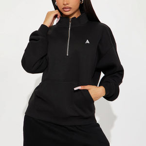 Sudadera con Capucha Extra Grande para Mujer, 100% Algodón, con Logotipo Personalizado OEM, Impresa de Alta Calidad, Informal de Otoño, Ecológica y Transpirable - Product Image 1