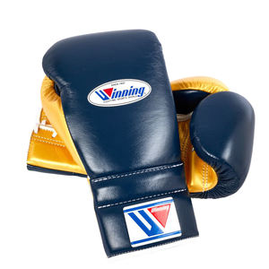 Prix de gros, gants de boxe professionnels en cuir de vache véritable de qualité supérieure, gants de boxe d'entraînement et de sparring à lacets - Product Image 6