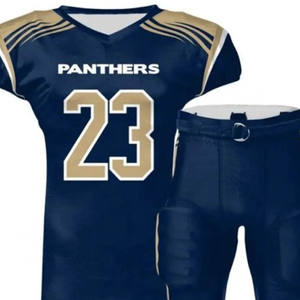 Personalizado de alta calidad transpirable uniforme de fútbol americano para los hombres de manga corta impresa Logotipo de talla grande - Product Image 6