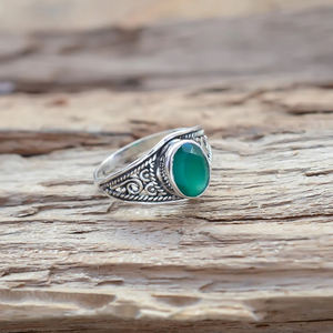 Sterling Silver Vintage Blue Topaz Gemstone Unique Ring Jewelry, Designer Sterling Silver Ring - Product Image 5