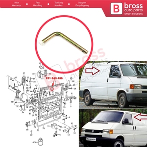 Galet de guidage supérieur de porte coulissante latérale BDP25 pour Transporter T4 Caravelle Multivan 1990-2003 701843436A - Product Image 5